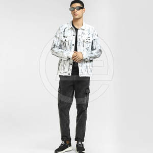 Heavyweight Men Jeans Jacket With Durable Fabric And Rugged Feel Mens Vintage Style Jeans Jacket - Product Image 5