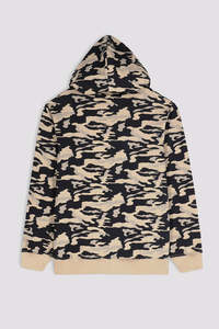 Fabrication en gros d'usine, sweat-shirt à capuche surdimensionné avec broderie et impression en relief, 100% coton, essentiels personnalisés - Product Image 6