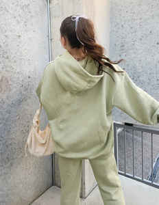 Ensemble de survêtement décontracté à capuche unisexe, sur mesure, 100% coton, respirant, antibactérien, meilleur prix du Pakistan - Product Image 2