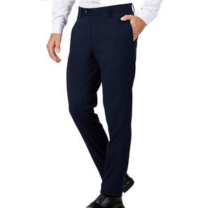 Vente en gros de services OEM, acheter des vêtements pour hommes, pantalon habillé, couleur bleu marine, pantalon de bureau simple et décontracté en coton personnalisé de grande taille - Product Image 4