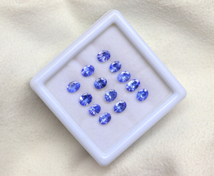 พลอยแทนซาไนต์สวยงาม - พลอยแทนซาไนต์เจียระไนทรงเหลี่ยม - ขนาด 6x4 มม. คุณภาพสูง หินธรรมชาติ ราคาขายส่ง - Product Image 4