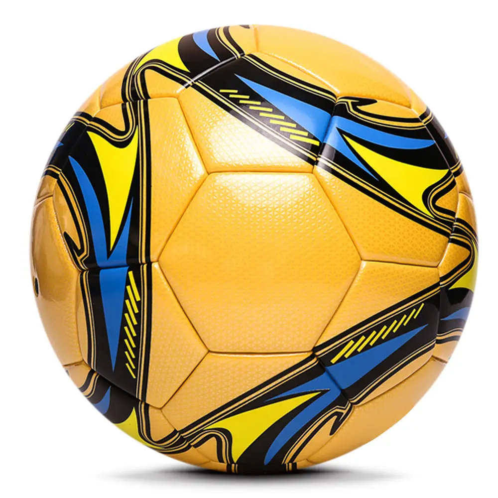Pelota de fútbol de alta calidad, balón de fútbol resistente al agua, cosido a mano, tamaño 5, venta al por mayor