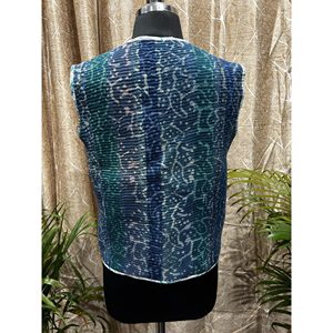 Chaleco Kantha Elegante para Mujer, Prenda Exterior Casual Profesional para Primavera, Tejido con Botones Bordados, Estilo Vintage con Peluche, Tallas Grandes - Product Image 4