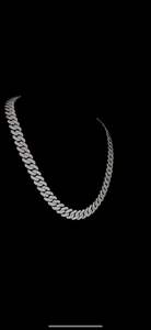 Bijoux corporels en argent sterling 925 de meilleure qualité, chaîne cubaine glacée avec diamant de luxe et moissanite pour les fêtes - Product Image 3