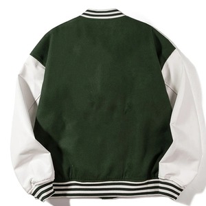 Fabricantes de Chaquetas Varsity de Cuero PU Personalizadas para Marcas de Ropa, Chaqueta de Invierno para Hombre - Product Image 5