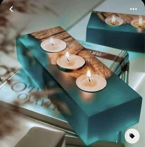 Bougie époxy en bois et résine sur mesure pour mariage, événements et cadeaux - Product Image 4