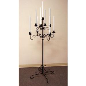 Vintage Iron <b>Candelabra</b> <b>Black</b> Finish Eco-Friendly for Wedding Christmas Easter Home Decor Living Room Interior - Product Image 3