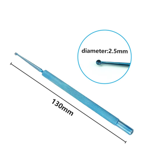 เครื่องมือผ่าตัดตาคุณภาพสูง ไทเทเนียมพรีเมียม ไม้พายเมย์โฮเฟอร์ สำหรับขูดต่อมตา กำจัดน้ำตาวงตา สีฟ้า - Product Image 3
