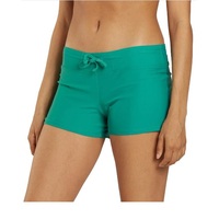 Shorts pour femmes, série personnalisable en couleur, respirants, écologiques, séchage rapide, taille haute, coupe droite, couleur unie, noir classique, confortables et tendance