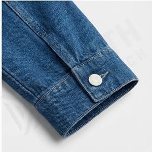 Chaqueta Vaquera Cruda Lisa a Precio Competitivo, Secado Rápido, Estilo Casual Urbano, Ropa de Moda Femenina - Product Image 6