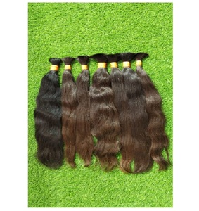 Extensión de cabello humano Remy de templo indio crudo de alta calidad Paquete de 1kg sin procesar en estilo ondulado - Product Image 4