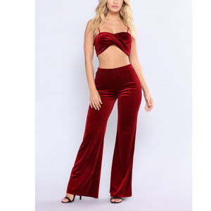 Chándal de terciopelo de calidad superior para mujer, conjunto de dos piezas, pantalones cortos y Top corto, chándal informal, ropa de gimnasio para mujer - Product Image 4