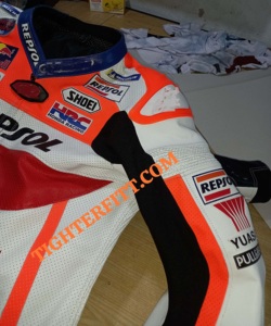 Veste de moto de course sur mesure approuvée CE en vert Kawasaki Showa combinaison de course de grande taille pour hommes et femmes - Product Image 3