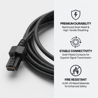 Mini-DIN 8-Pin auf USB-B Stromversorgtes USB-Kabel Maßgefertigte Industrieautomation Servo PLC CNC Kabelbaum-Montage