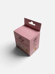 Caja de embalaje personalizada para cinta de senos con pestaña troquelada, cartón plegable de cartón corrugado con logo personalizado - Product Image 1