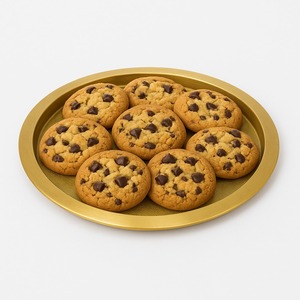 Plateau de service décoratif en métal parfait pour les chocolats avec une finition élégante pour améliorer vos présentations festives et luxueuses - Product Image 3