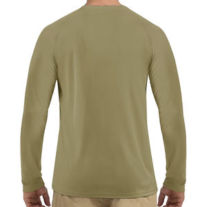 Vêtements d'extérieur avec logo personnalisé Rash Guard T-shirts manches longues Nouveau produit Ras du cou Slim-fit Rash Guard pour hommes - Product Image 2