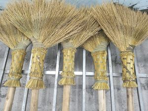 Escoba Duradera de Hierba Natural, Escoba de Coco y Bambú, Escoba de Paja de Arroz - Product Image 3