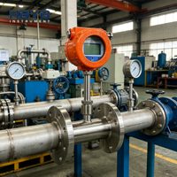 Medidor de Flujo Másico Térmico Digital de Bajo Flujo para Medición de Hidrógeno, Argón, Helio en Tuberías de Gas Industriales