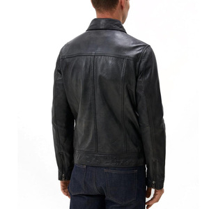 High Quality <b>Genuine</b> <b>Leather</b> <b>Jacket</b> Factory Direct Plus Size Zipper <b>Leather</b> <b>Jacket</b> Fashionable <b>Leather</b> <b>jacket</b> for men - Product Image 4
