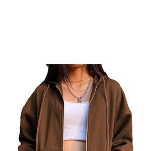 Manches longues sweat à capuche pour femme sweat grande taille OEM Service Design personnalisé fermeture éclair nouveau Style de mode sweat pour les femmes - Product Image 4