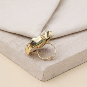 Anillo Ajustable Moderno para Mujer, Hecho a Mano, Chapado en Oro de 14K/18K, con Perlas y Piedras Preciosas - Product Image 2