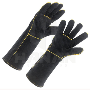Gant de soudage en cuir de vachette résistant aux hautes températures gant de travail anti-brûlure spécial soudeur, gants de soudage de sécurité - Product Image 2