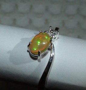 925 Sterling Silver Unique Design Fine <b>Ring</b> Natural Ethiopian <b>Opal</b> Oval Cut Factory Direct Bulk <b>for</b> <b>Women</b> Girls Wedding Party - Product Image 1