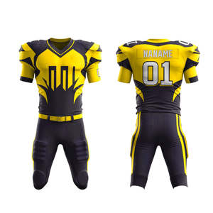 Uniformes de fútbol americano para jóvenes y adultos Ropa de equipo de manga corta de Pakistán OEM Aceptado Nuevo diseño - Product Image 1