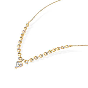 Collier en diamant - Pendentif court Circle Muse en or et diamant - Product Image 4
