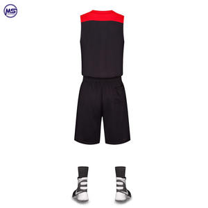 Vente en gros, Design personnalisé, votre propre maillot de basket-ball cousu par Sublimation, ensemble de Shorts de basket-ball, ensembles d'uniformes de basket-ball - Product Image 5