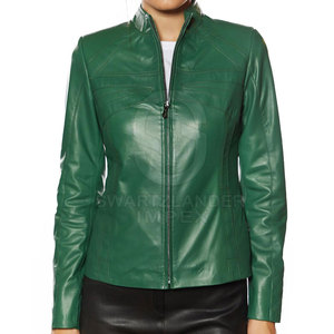 Concevez votre propre veste en cuir pour femmes Veste en cuir pour femmes coupe-vent Veste en cuir sur mesure - Product Image 1