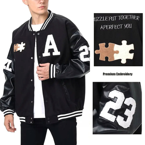 Comfortable High Quality Custom Varsity Jacket for Women and Men Breathable Lightweight <b>Canvas</b> Lettermen Jacket - Product Image 3