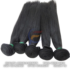 Extensions de cheveux lisses à double trame de luxe, cheveux vierges, cuticules alignées, cheveux Remy, vente en gros, 100% cheveux humains, cheveux indonésiens - Product Image 2