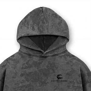 Premium hommes sweats à capuche lavage à l'acide 100% coton léger couleur unie vêtements décontractés sweats à capuche nouveau design en gros Pakistan - Product Image 1