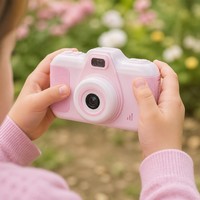 Appareil photo numérique à double objectif AI pour enfants, écran de 2,4 pouces, jouet photo pour enfants, cadeau d'anniversaire
