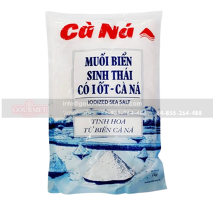 Bolsa de sal marina yodada de 1kg, Gránulos blancos secos para limpiar verduras y desodorizar carne de Vietnam - Product Image 1