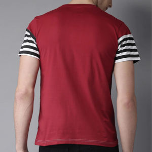 เสื้อยืดลายทางของผู้ชายมาใหม่เสื้อยืดผ้าฝ้าย100% สั่งทำบริการ OEM ODM/OEM จากผู้จำหน่ายบังคลาเทศ - Product Image 3