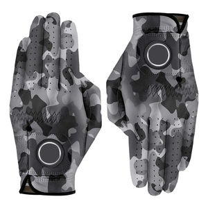 Guantes de Golf Unisex de Piel Personalizados con Impresión, Guantes de Piel de Cabra con Marcador de Bola Magnético Extraíble y Logotipo Personalizado - Product Image 4