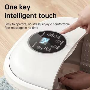 Pedicure multifunzione pieghevole vibrazione pediluvio macchina pieghevole piede piede Spa massaggiatore bolle di calore pieghevole - Product Image 5