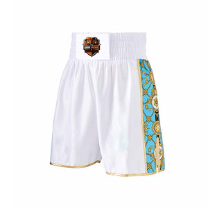 กางเกงคิกบ็อกซิ่งสไตล์มวยไทยคุณภาพพรีเมียม เอวสูง ยืดหยุ่นได้ดี ผลิตจากโพลีเอสเตอร์น้ำหนักเบา เป็นมิตรต่อสิ่งแวดล้อม ให้การเคลื่อนไหวขาได้อย่างอิสระ - Product Image 1