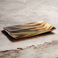 Bandeja de cuerno de búfalo natural y uso de Hotel a la venta Bandeja de cuerno de búfalo Tamaño personalizado Suministros de hotel El mejor precio por HF CRAFTS - Product Image 5