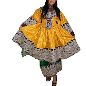 Vestidos Kuchi afganos Vintage tribales de línea A hechos a mano de alta calidad de fabricantes profesionales para mujeres disponibles a la venta - Product Image 1