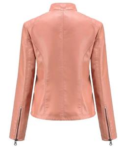 Venta caliente Chaquetas de cuero genuino de moda para mujer hechas a medida impresas con logotipo y estilo Diseño transpirable - Product Image 2