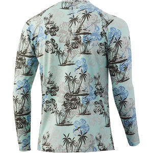 Sudadera con capucha de pesca de nailon de secado rápido, protección UV, sublimación, ropa de pesca, camisas de pesca con capucha, camuflaje para hombre, poliéster de manga larga - Product Image 6