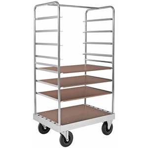 Aluminium Steel Four-Wheel <b>Trolley</b> Customizable OEM 200kg Stair Climbing Shopping Storage <b>Tools</b> Home Industrial Metal Platform - Product Image 1