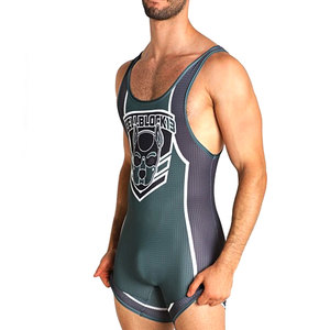 Boxer sans manches pour hommes, combinaison de Sport, de natation, d'athlétisme, de lutte, de Fitness, de gymnastique, d'été, 2022 - Product Image 5
