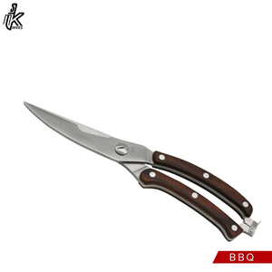 Factory Wholesale 5 Piece Set Premium Knife Clamp Fork And <b>Scissors</b> Bbq Tool Set - Product Image 4