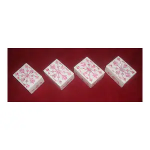 Caja de Joyería Hecha a Mano y Pulida con Incrustaciones de Mármol Makrana para Decoración del Hogar, Regalos Corporativos y Otros Usos Relacionados - Product Image 1