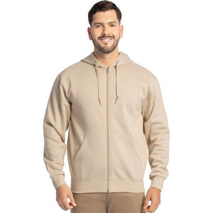 Fashion Men Zipper Hoodies Wholesale Slim Fit <b>Full</b> <b>Zip</b> <b>Sweatshirts</b> 100% Cotton Fleece Gym Wear Streetwear Hoodies For Men - Product Image 1